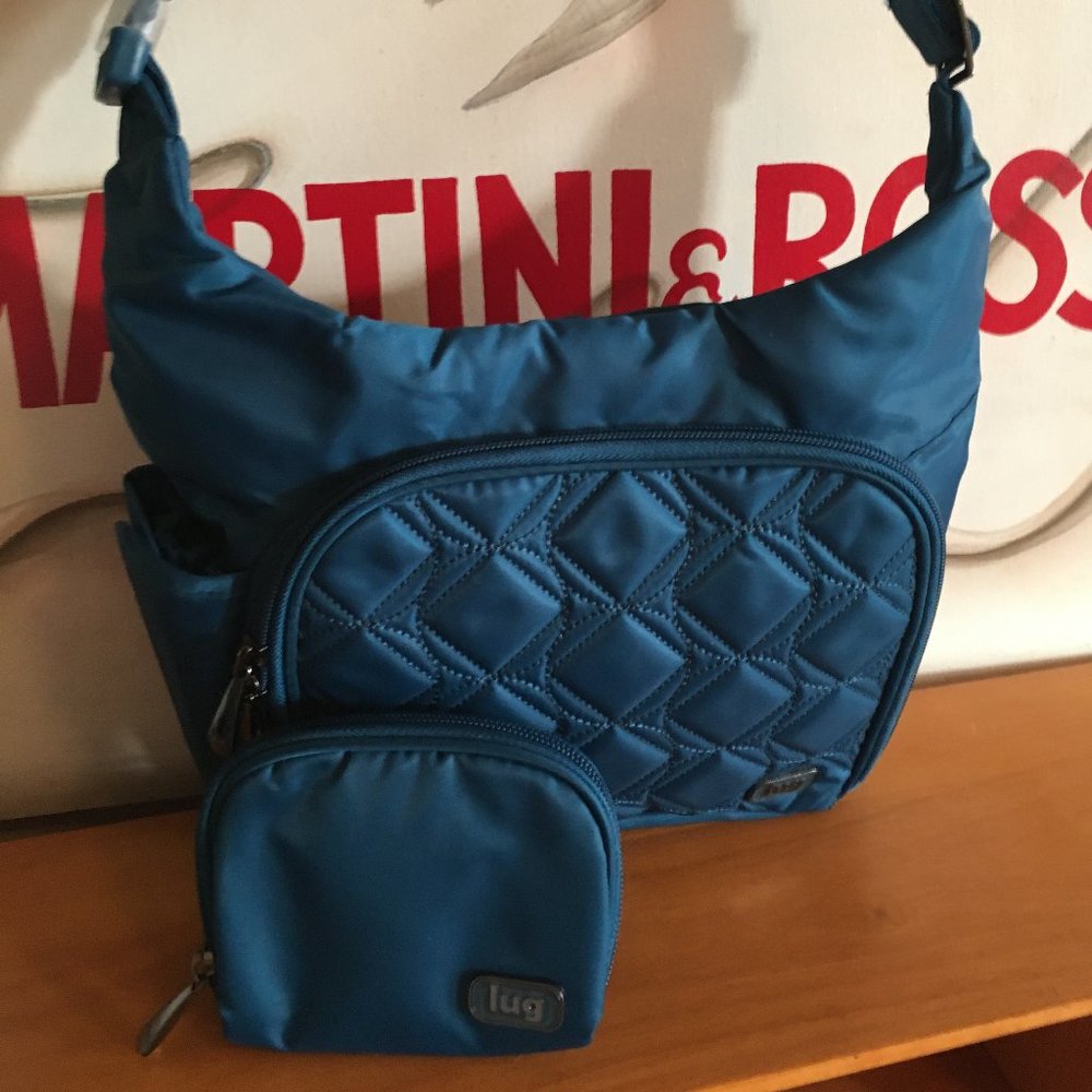 LUG - Sidecar in Ocean Blue with coin purse - NWOT
